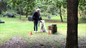 Micke og Anne-Sofie træner med kegler