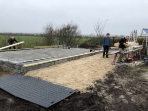 Klargøring til selve bygning d. 9. nov.