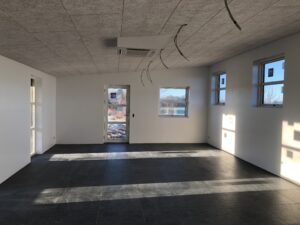 Så er gulvet lagt d. 25. Dec.